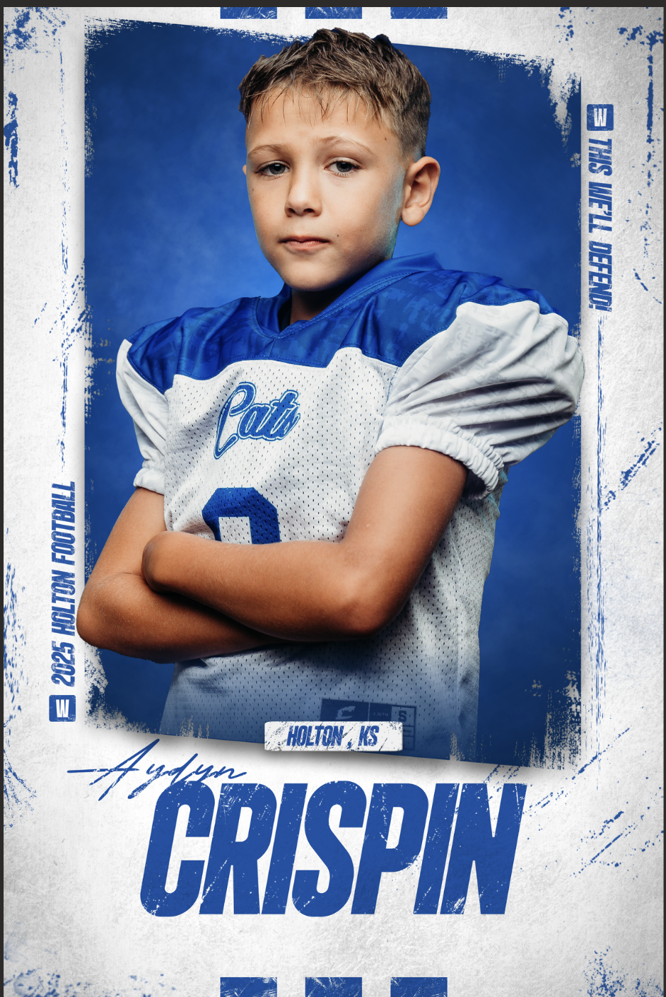 Example of a player's card from last year.